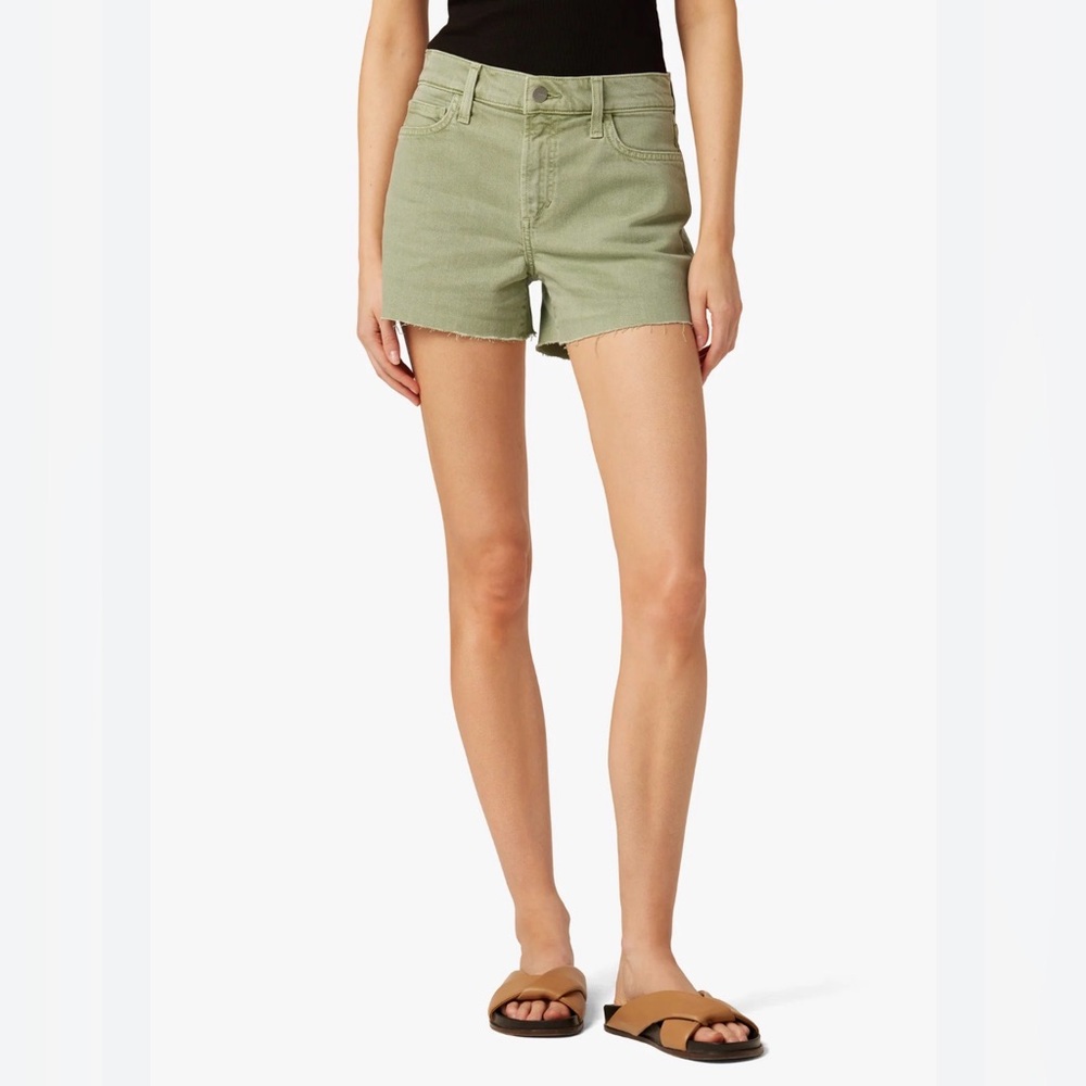 Joe's Jeans The Ozzie Distressed Olive Shorts 31”